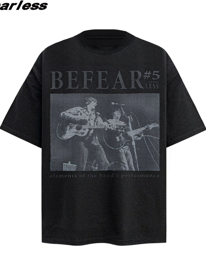 Men's Graphic Round Neck Short Sleeve T-Shirt