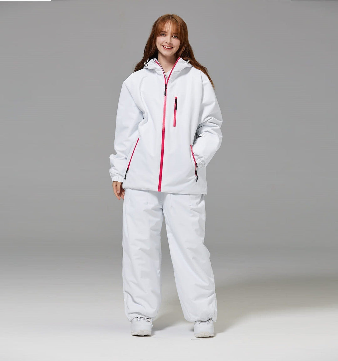 Unisex Windproof And Waterproof Loose-fitting Fashionable Ski Suit Set