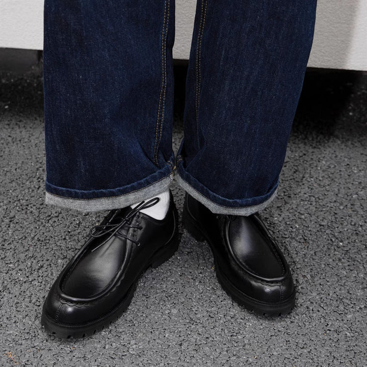 Retro Mens Leather Shoes Springautumn Style