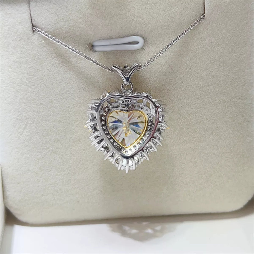 5 Carat Moissanite 925 Sterling Silver Necklace