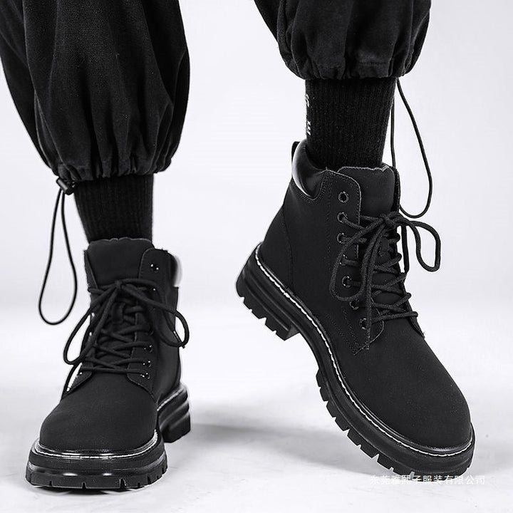 British-style Retro High-top Casual Shoes For Men