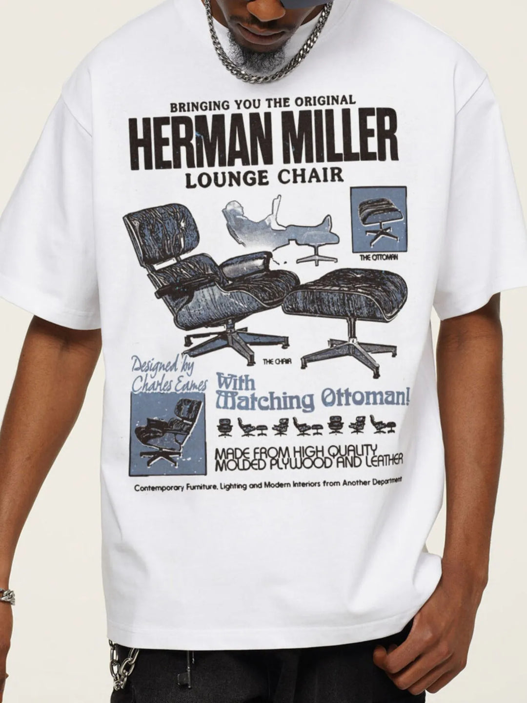 Men's Graphic Round Neck Short Sleeve T-Shirt