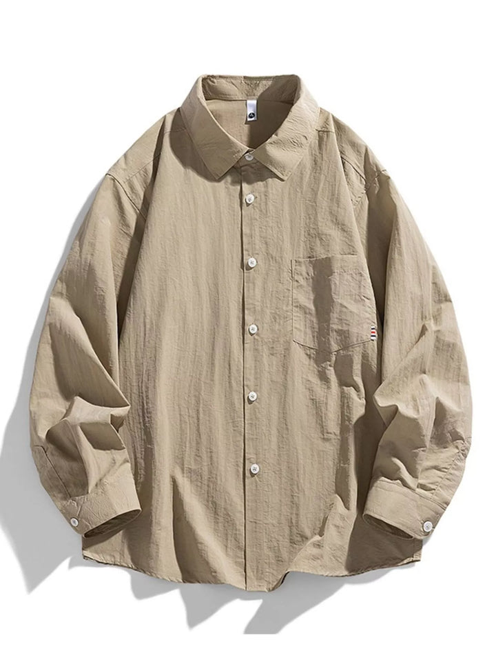 Men's Plus Size Lightweight Button-Down Shirt