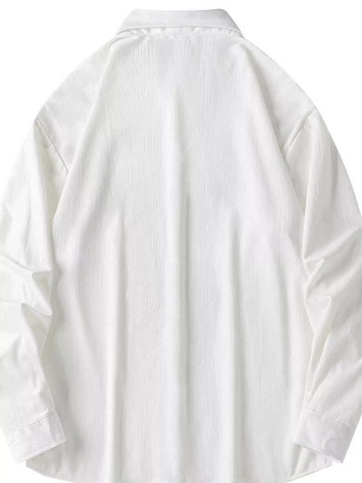 Men's Casual Corduroy Button-Down Shirt