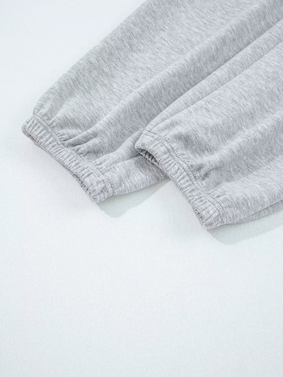 Zip Collar Long Sleeve Top and Drawstring Pants Set