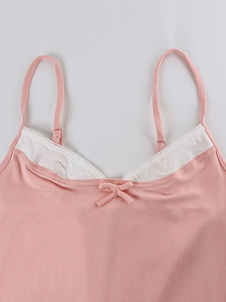 Lace Trim Cami & Pants Lounge Set