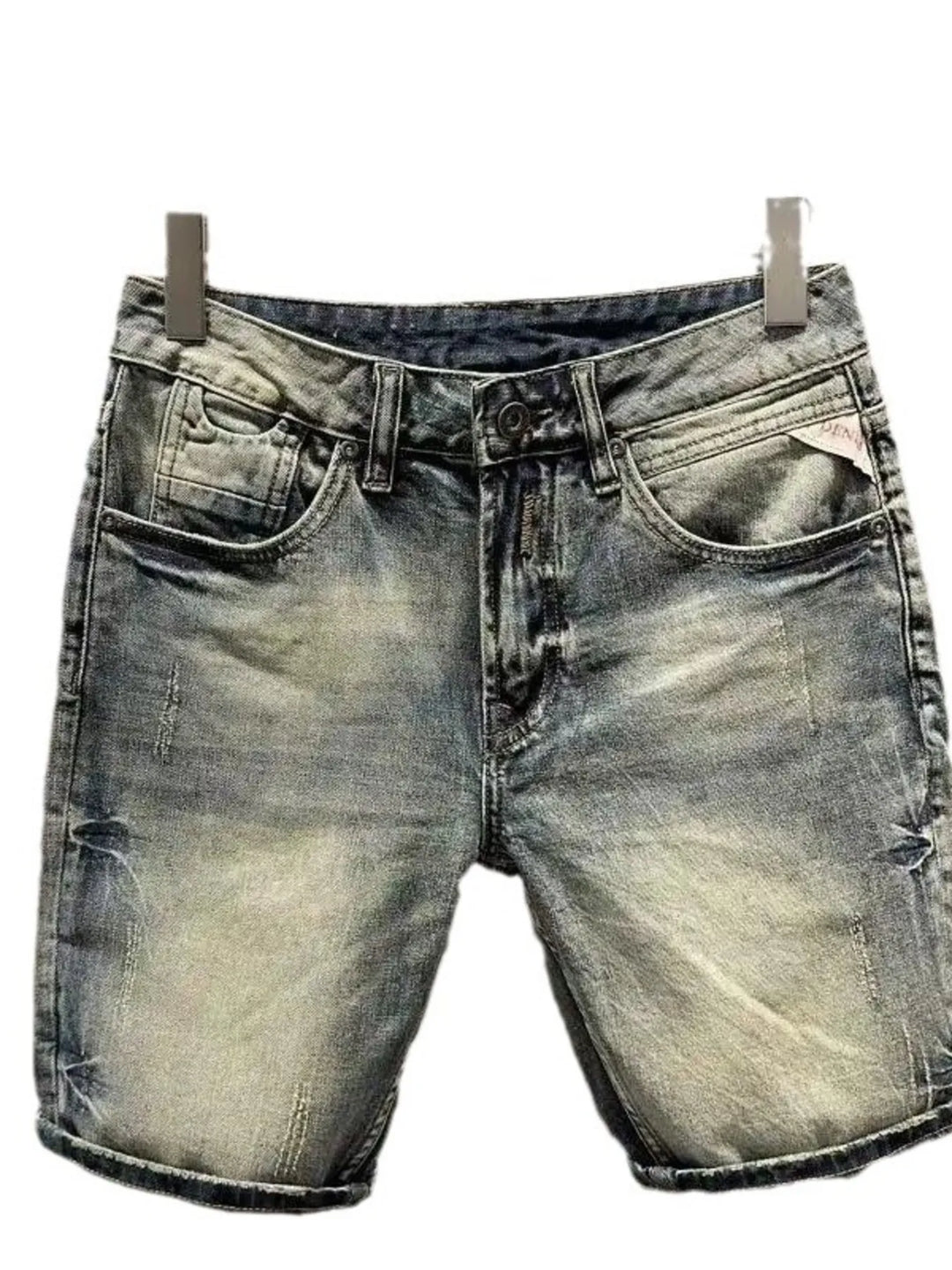 Men's Washed Denim Shorts