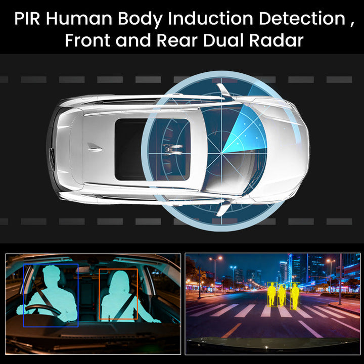 Real-time Monitoring Dual-radar 4G Dual-camera Dash Cam