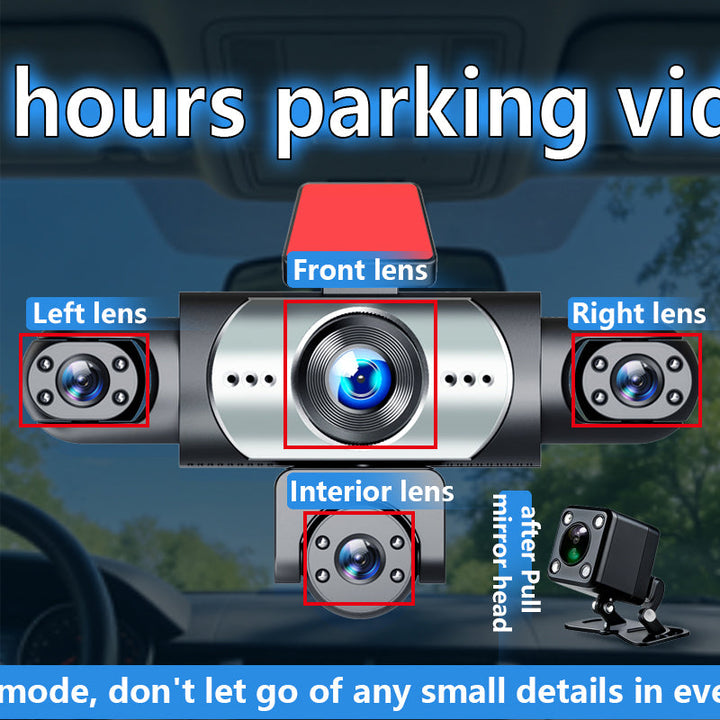 Five Camera Driving Recorder, 1080P High-definition Night Vision, Mobile App For Viewing Videos