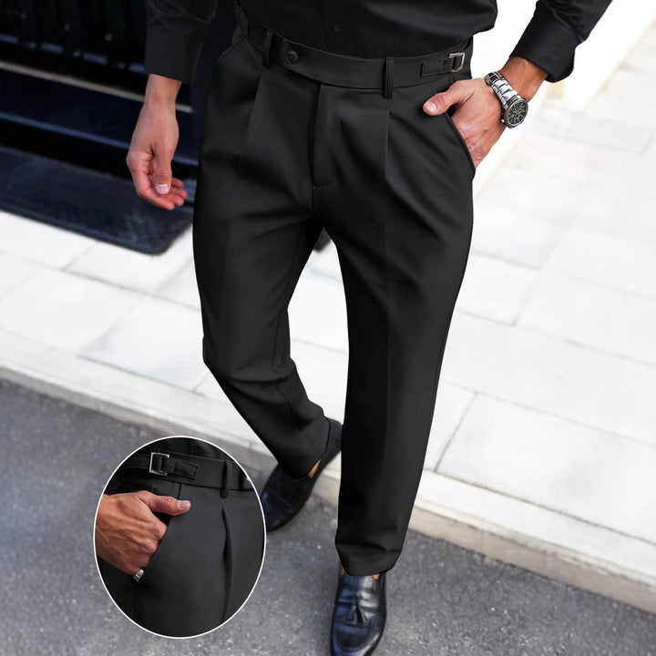 Mens American-style Straight-leg Business-casual Trousers