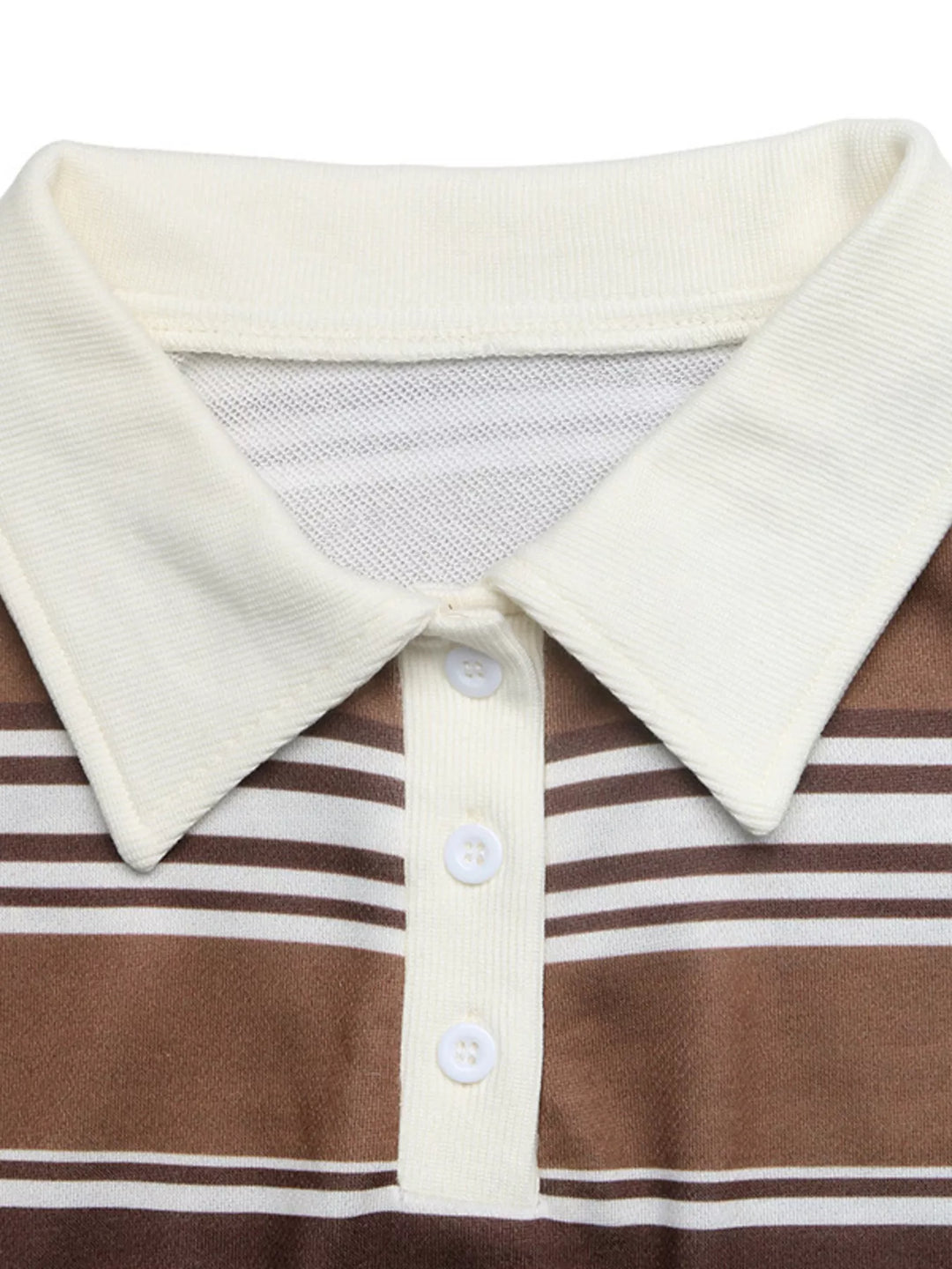 Striped Dropped Shoulder Sweatshirt