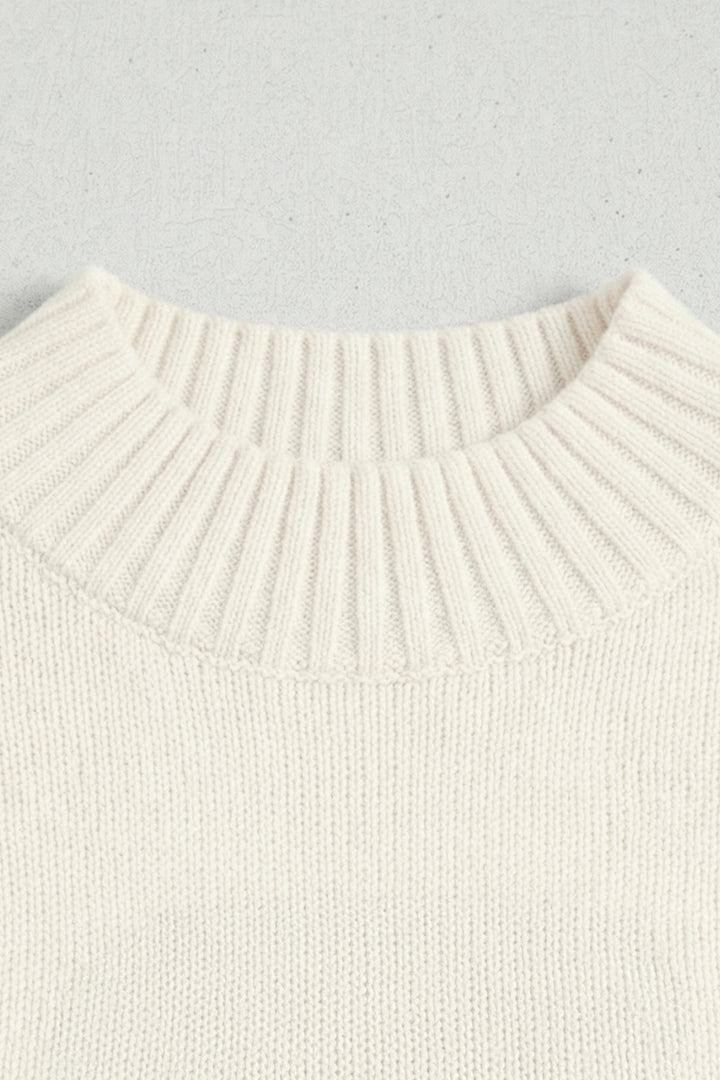 White Valentine Heart Graphic Cropped Short Sleeve Sweater