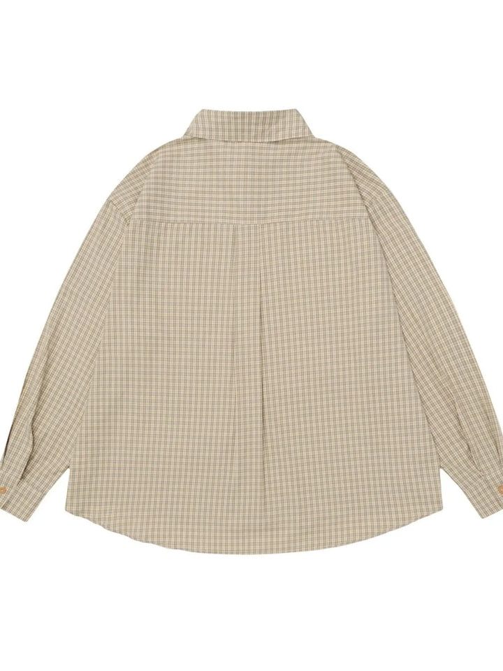 Men's Classic Plaid Button-Down Oversized Shirt