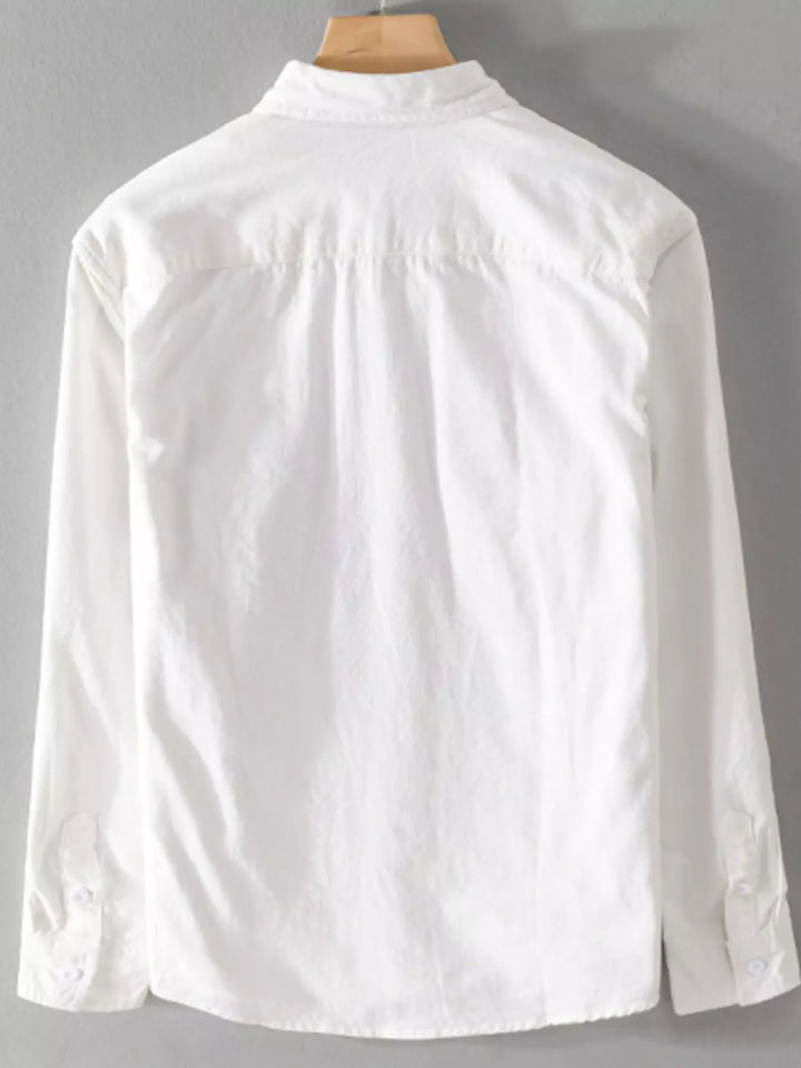 Men's Plus Size Button Up Long Sleeve Shirt