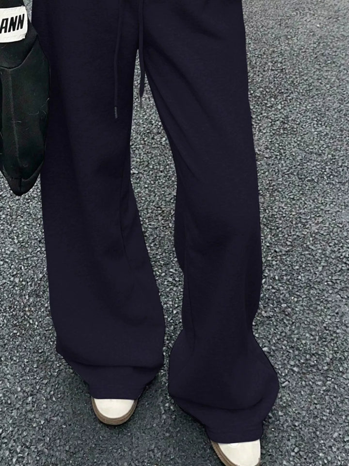 Wide Leg Drawstring Sweatpants