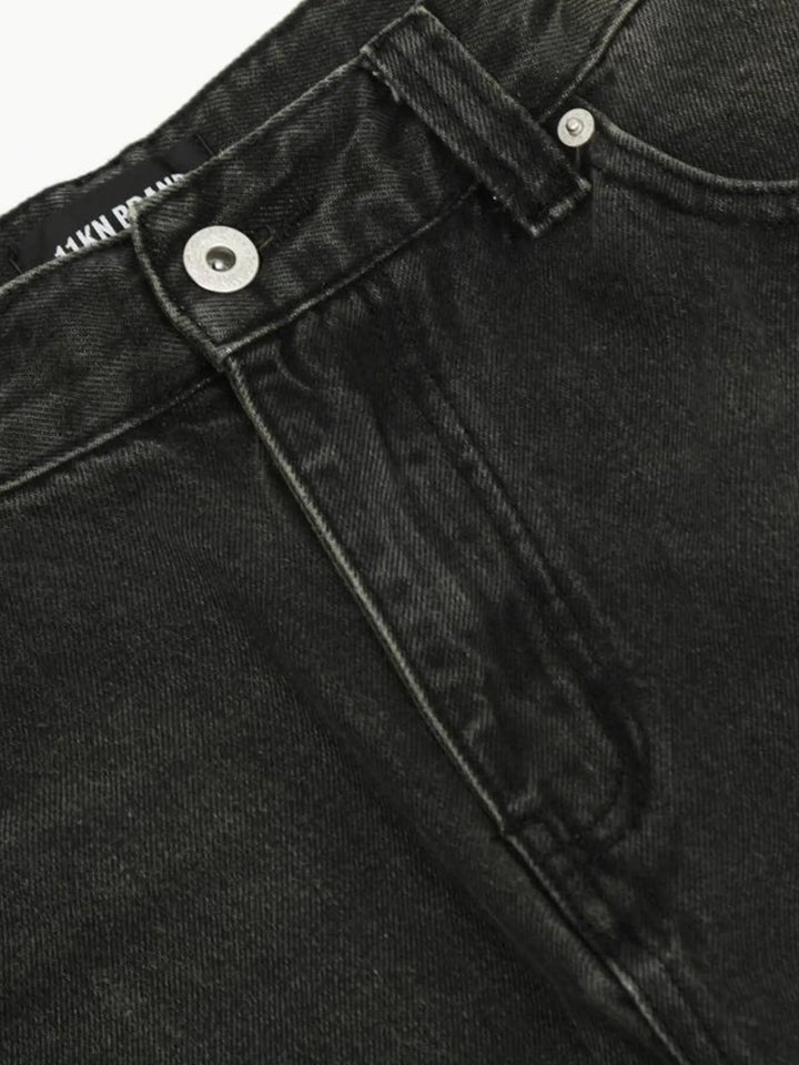 Men's Washed Wide-Leg Baggy Jeans