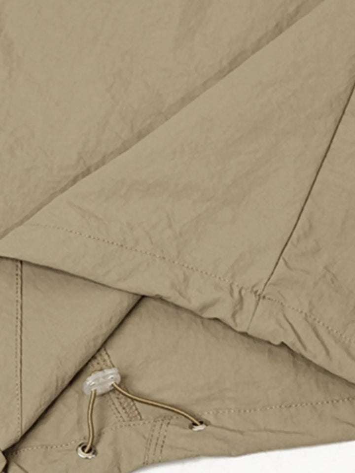 Men's Wide Leg Cargo Pants with Drawstring Waist