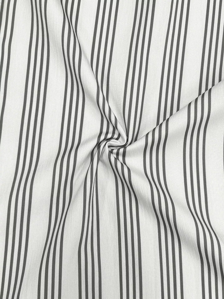 Plus Size Striped Button Front Midi Dress