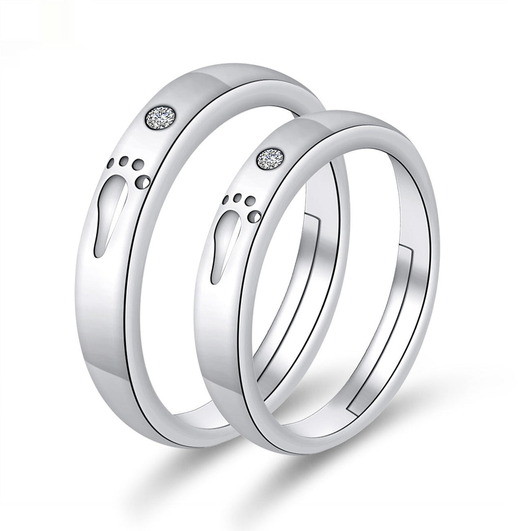 Moissanite Engagement Couple Couple Rings
