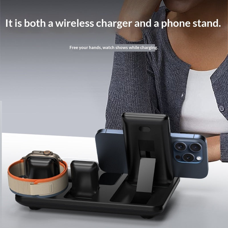 Digital Display Clock Touch Desk Wireless Charger