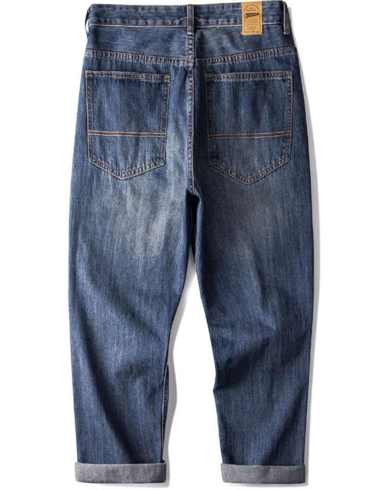 Men's Vintage Wash Loose Fit Jeans