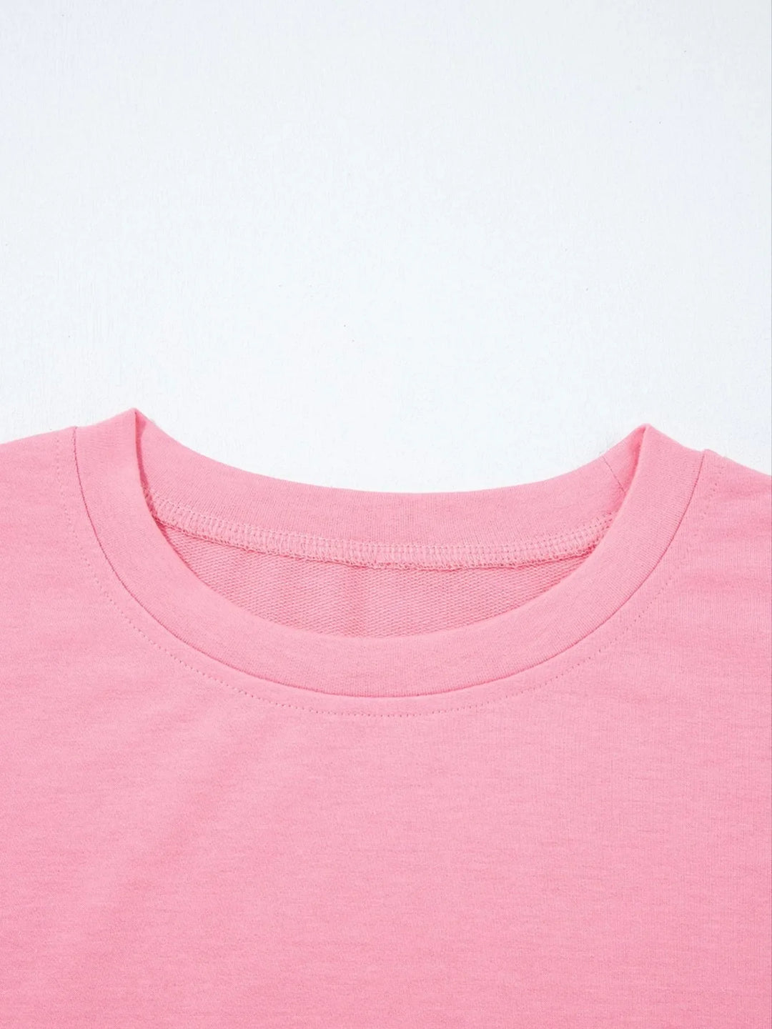 Lace Detail Flounce Sleeve Sweatshirt