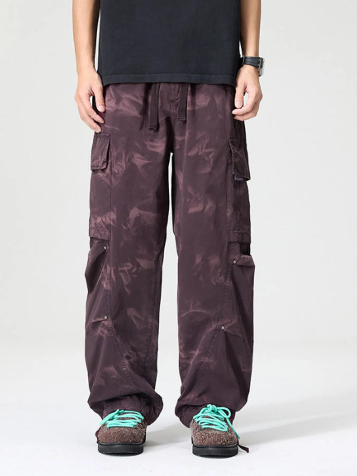 Men's Full Size Wide Leg Cargo Pants Plus Size