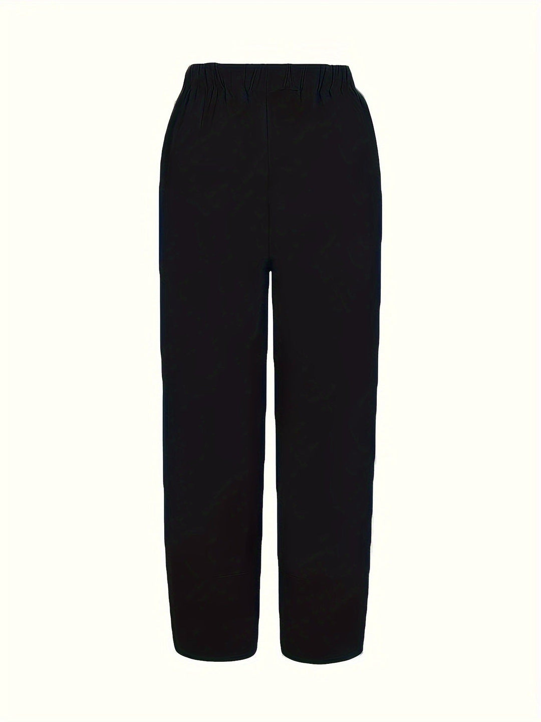 Elastic Waist Pants with Pockets