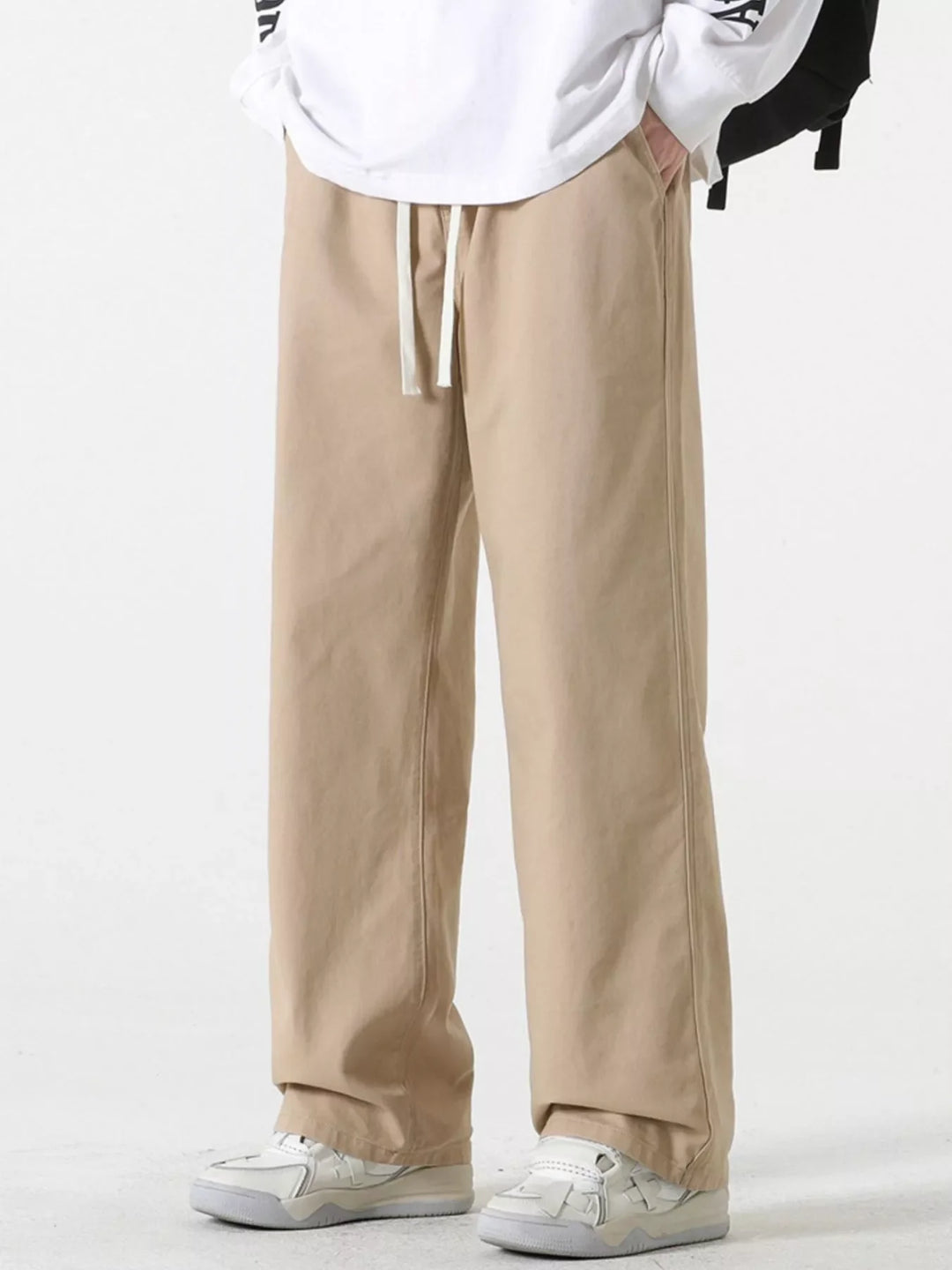Men's Full Size Relaxed Fit Drawstring Pants Plus Size