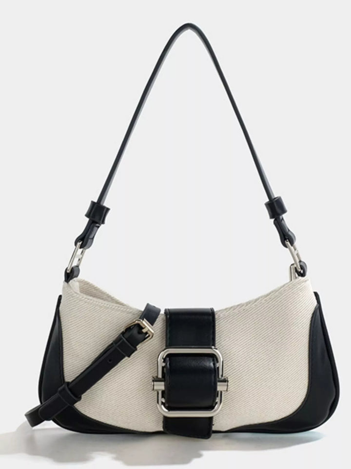 Buckle Accent Shoulder Bag