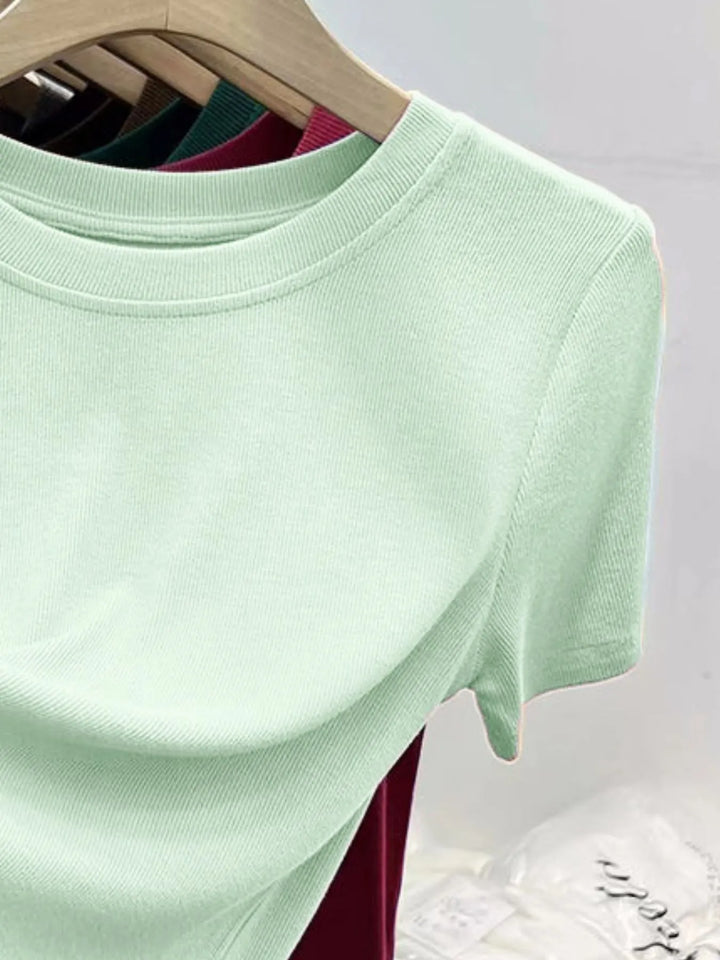 Crew Neck Short Sleeve T-Shirt