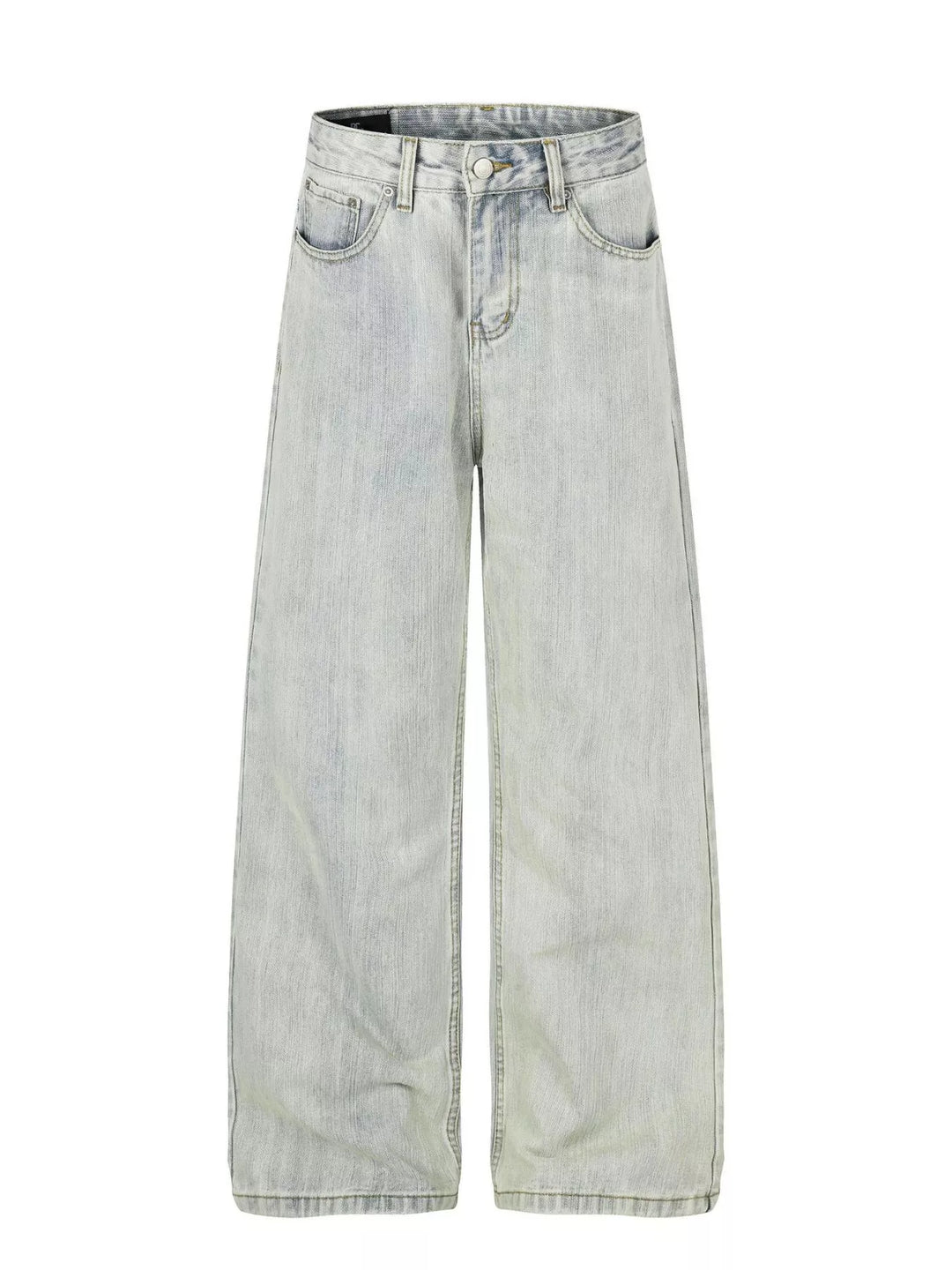 Men's Washed Wide Leg Jeans
