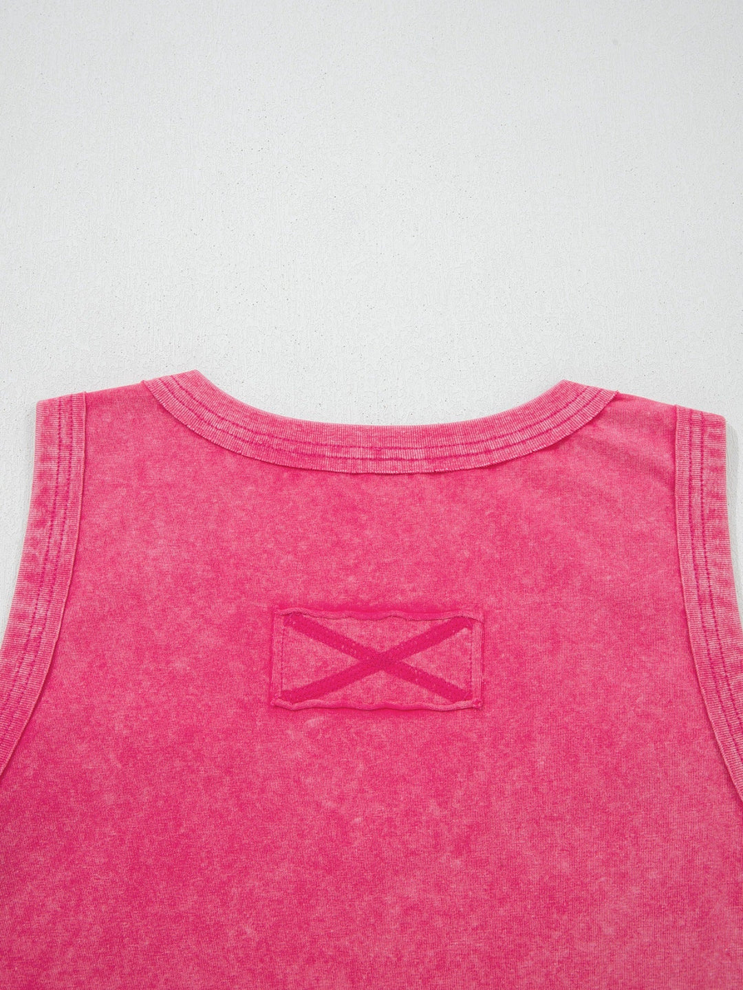 Mineral Wash V Neck Tank Top