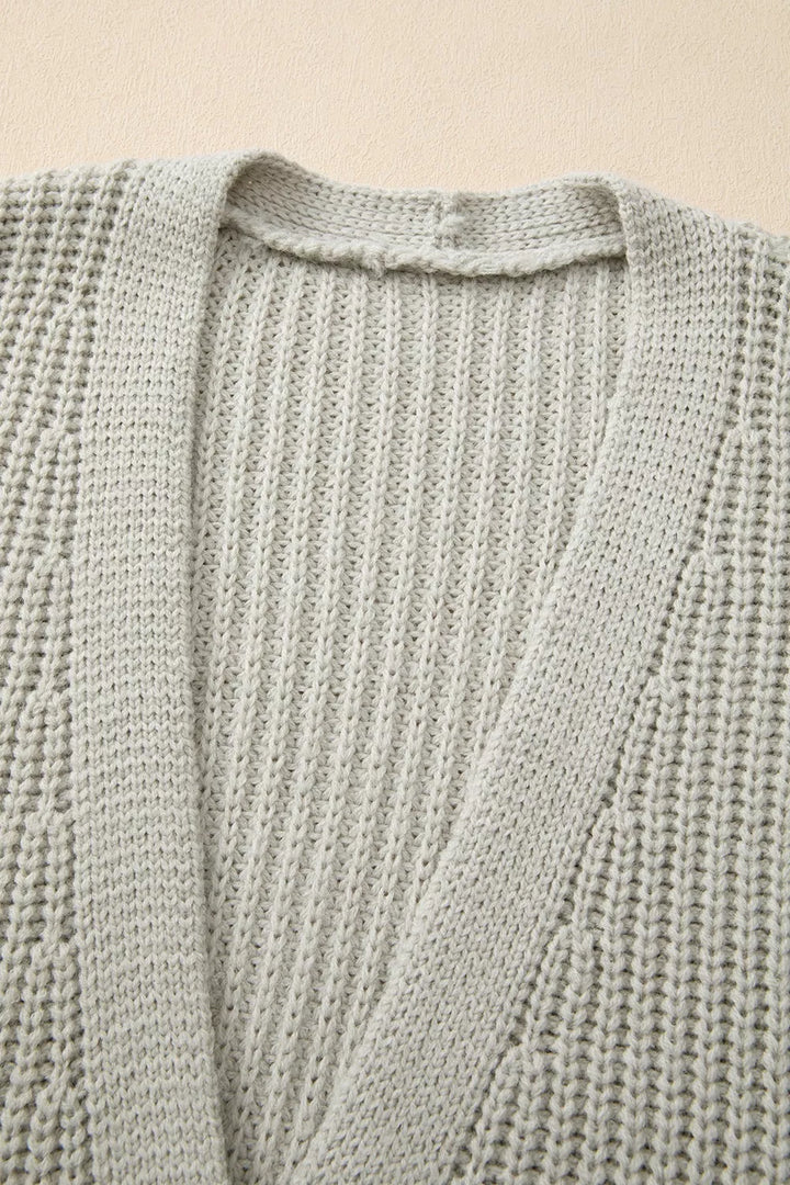 Chunky Knit Button-Down Cardigan