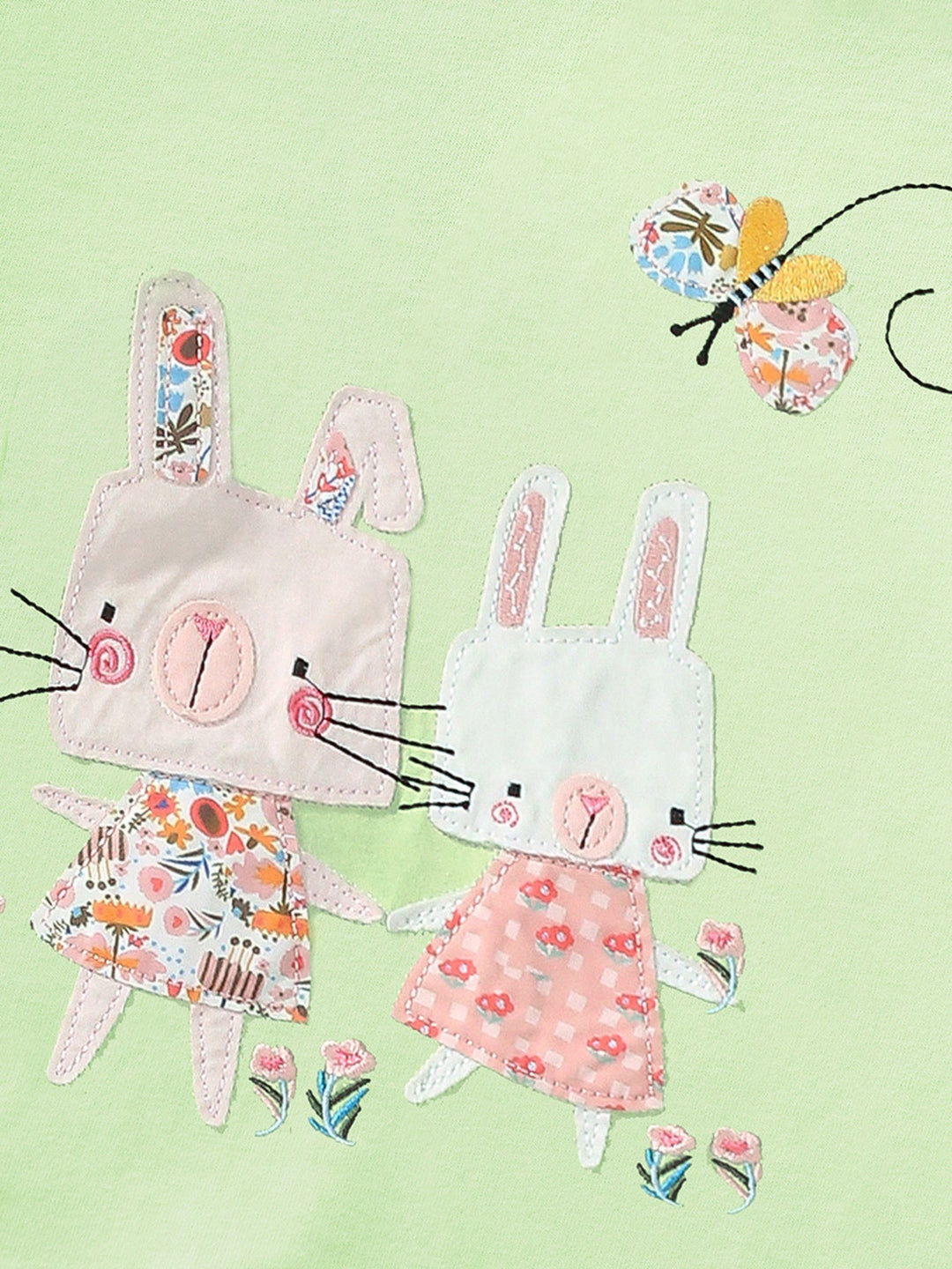 Children's Cartoon Bunny Short Sleeve Tee