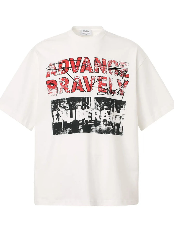 Men's Graphic Round Neck Short Sleeve T-Shirt