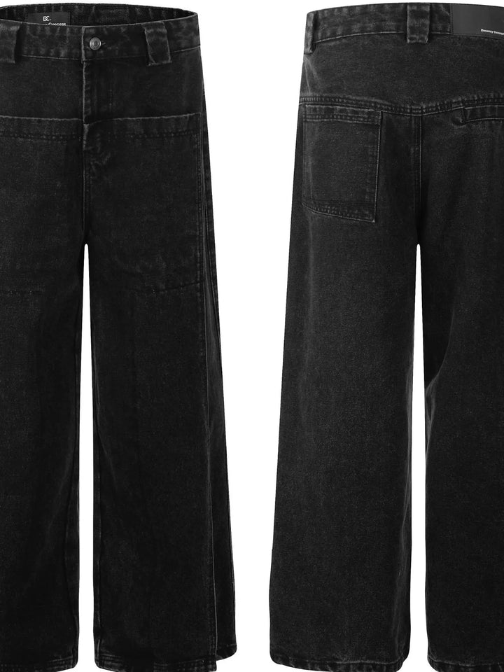 Men's Wide Leg Denim Jeans