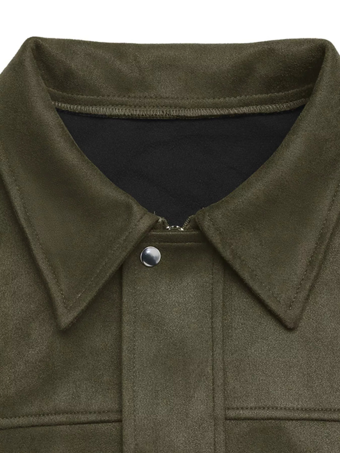Zip Up Drop Shoulder Jacket