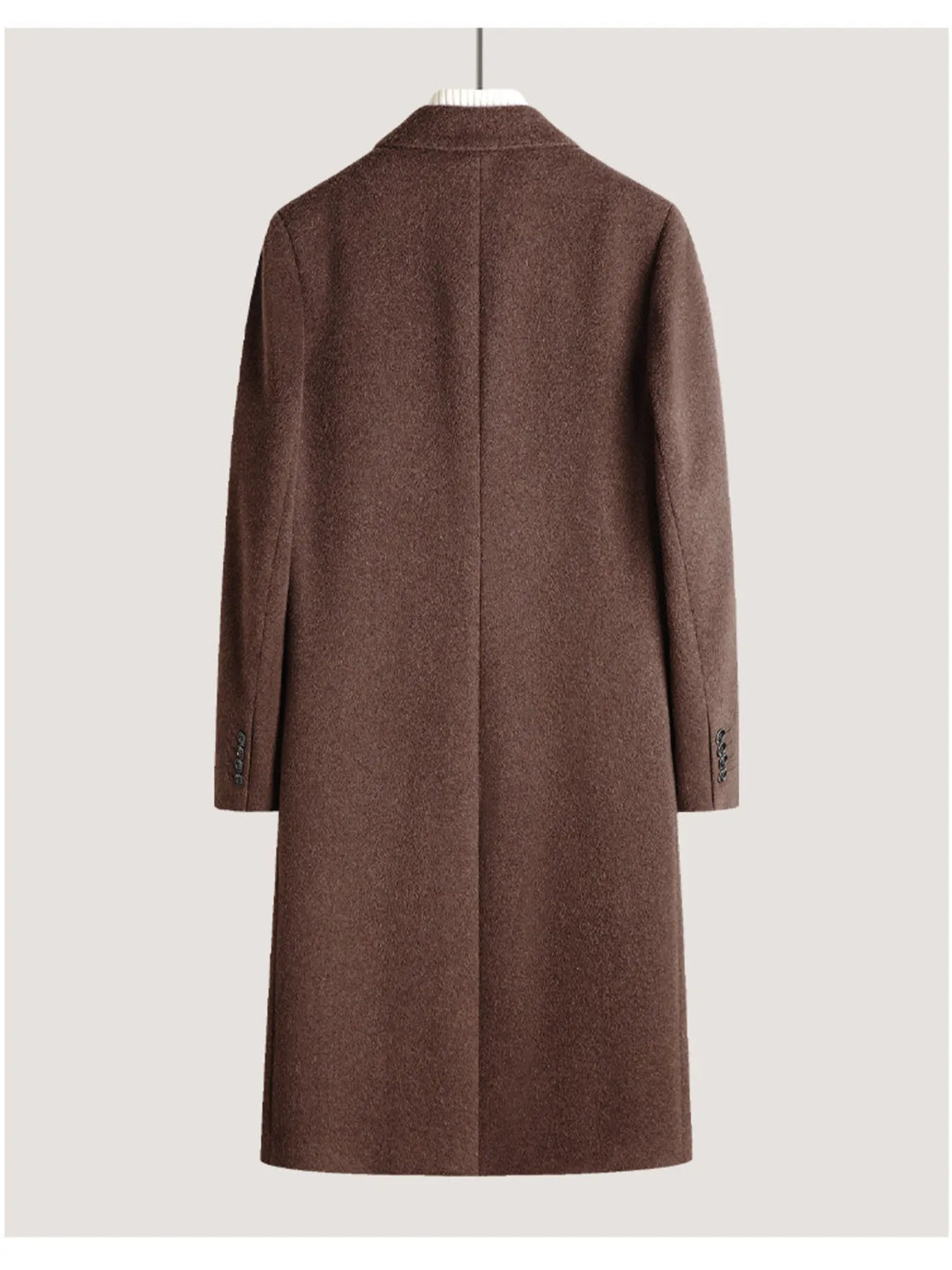 Men's Classic Button Up Longline Overcoat