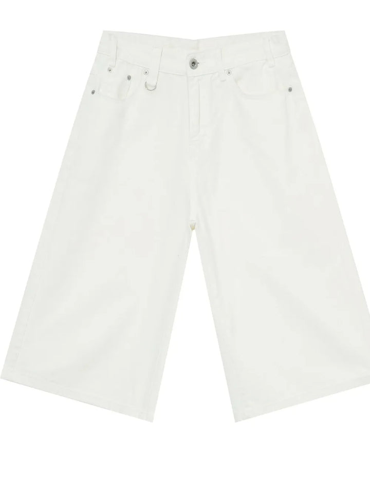 Men's Wide Leg Denim Shorts
