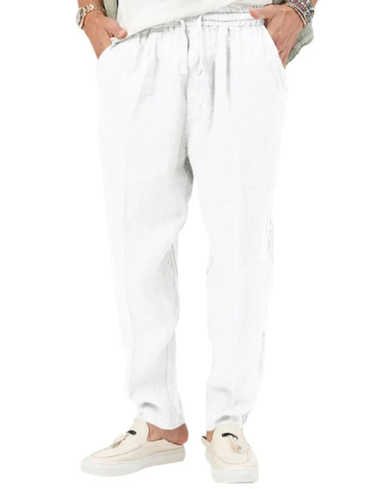 Men's Plus Size Drawstring Pants with Pockets