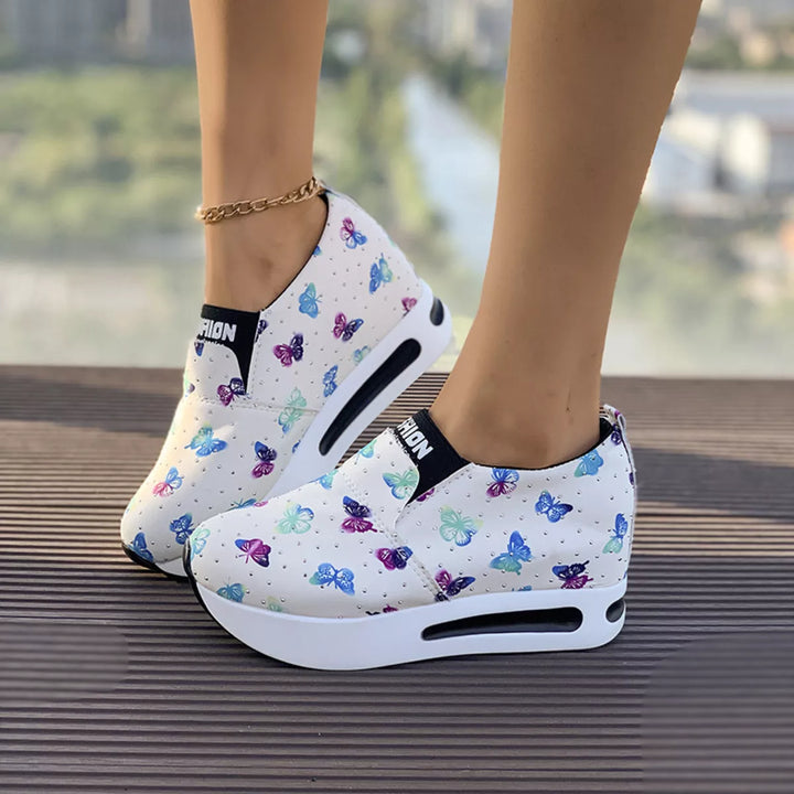 Butterfly Round Toe Slip-Ons