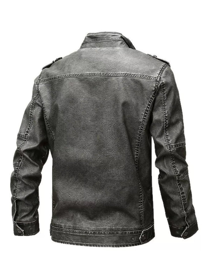 Men's Full Size Zip Up Long Sleeve Jacket Plus Size