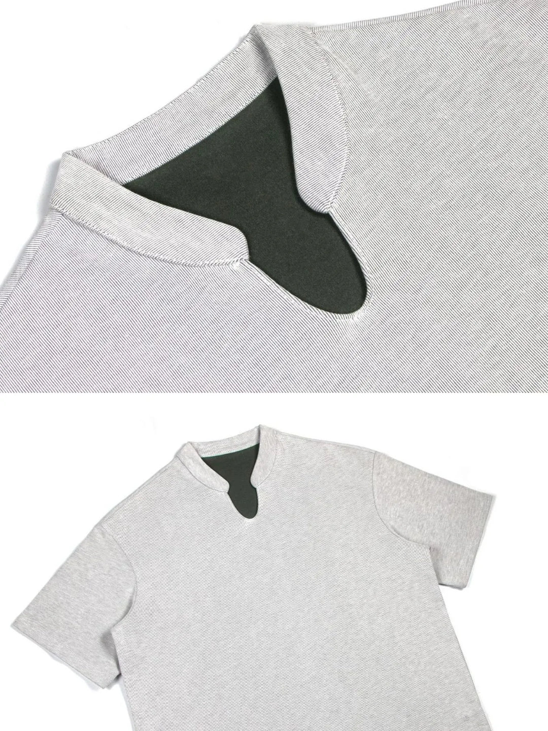 Men's Lightweight Breathable Notched T-Shirt