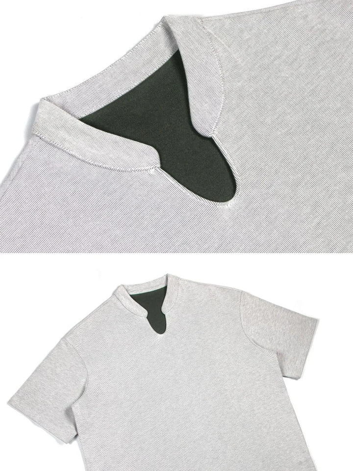 Men's Lightweight Breathable Notched T-Shirt