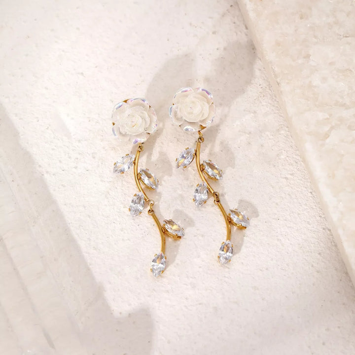 Flower Drop Earrings