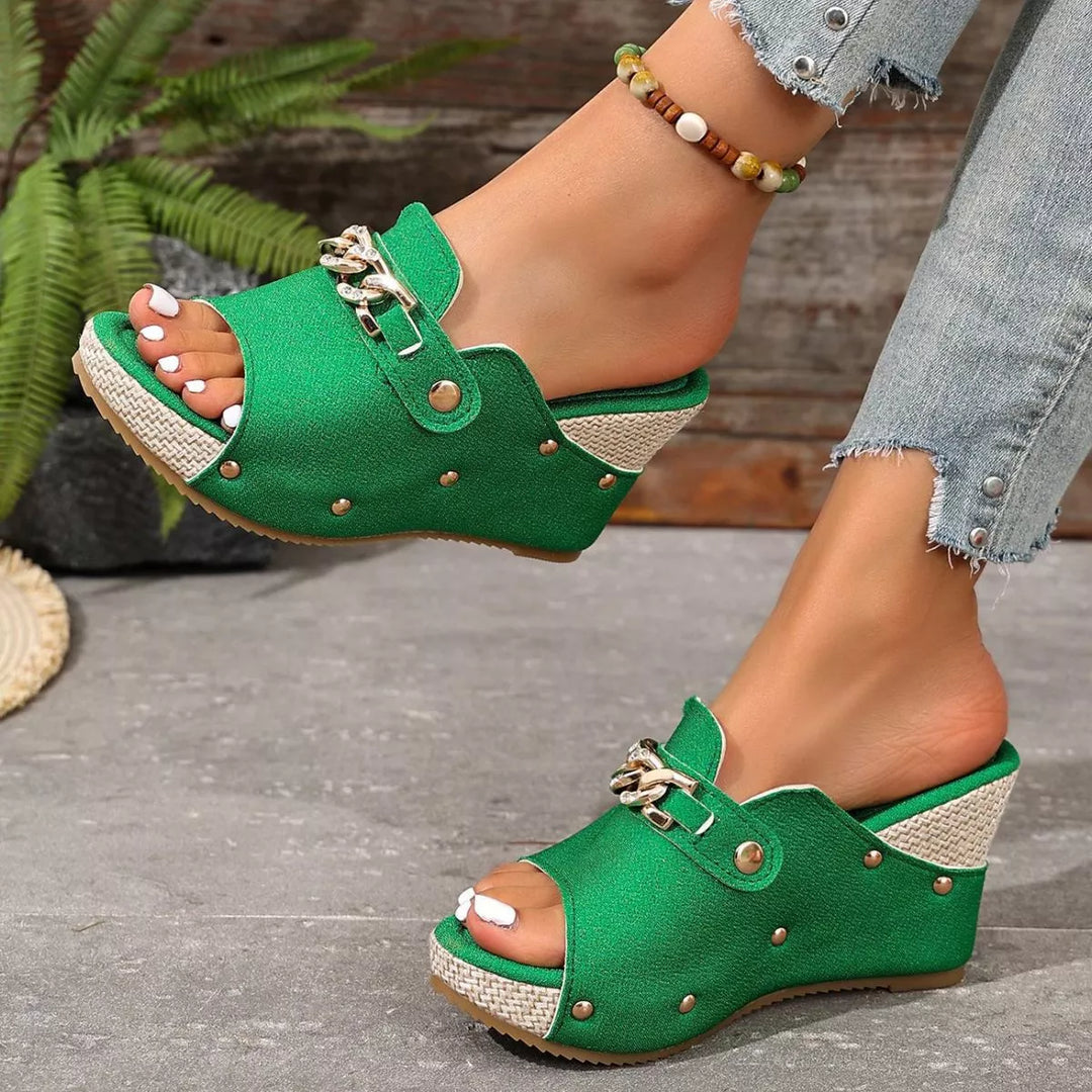 Open Toe Wedge Sandals