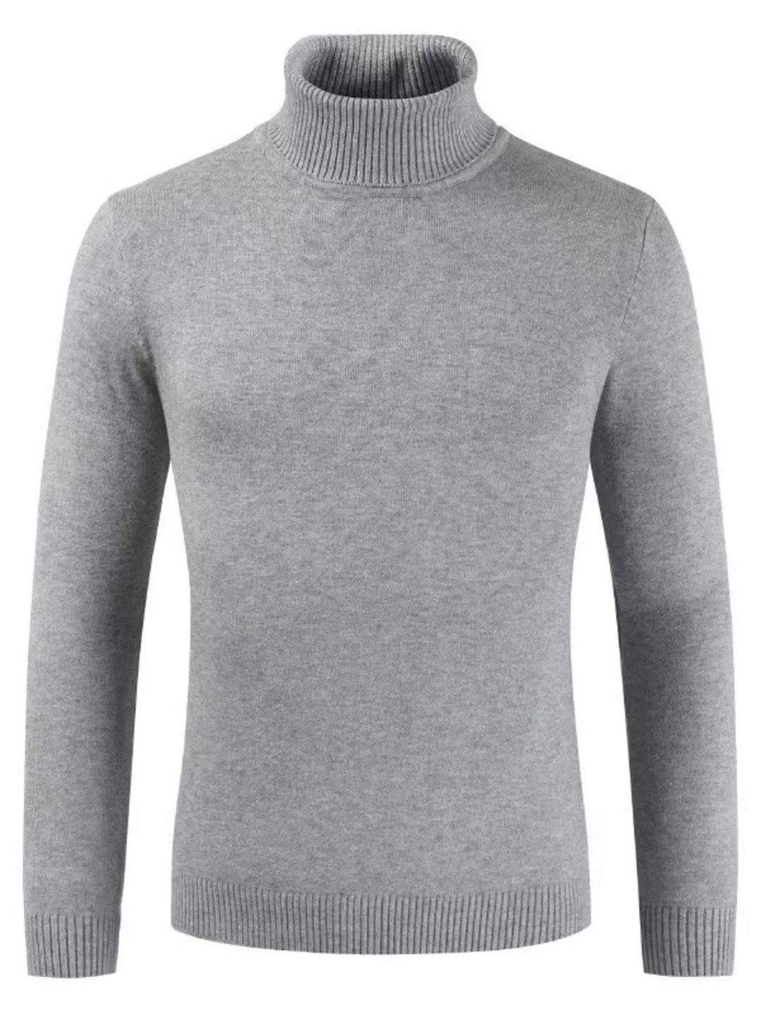 Men's Plus Size Turtleneck Long Sleeve Sweater