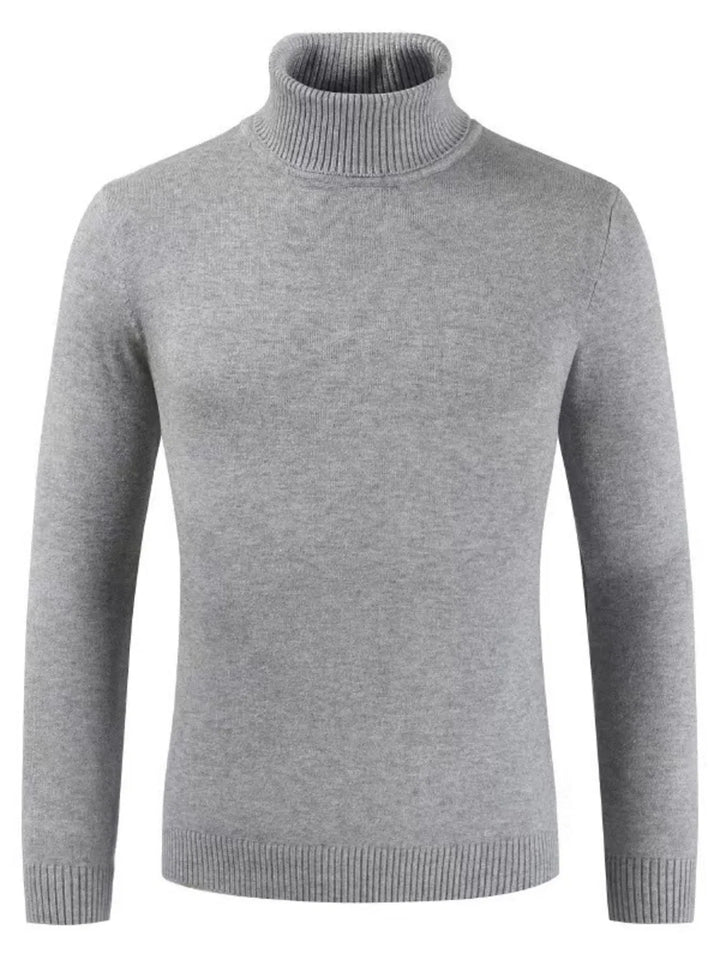 Men's Plus Size Turtleneck Long Sleeve Sweater