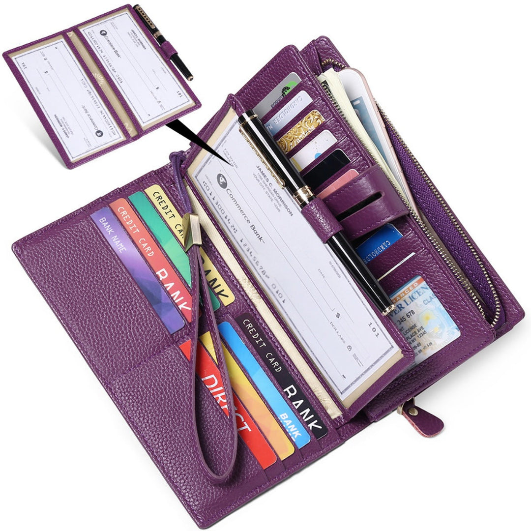 Leather Long Wallet